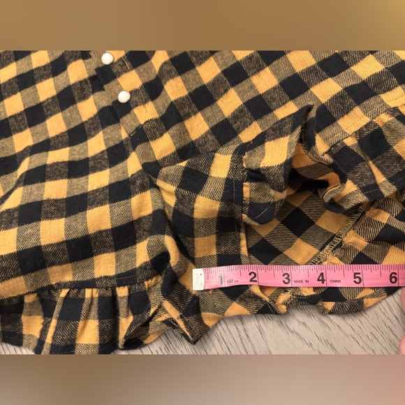 NWT For Love & Lemons Plaid Print V-Neck Open Back Romper Size M - Picture 12 of 12